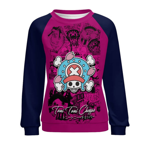 Women's One Piece Skull Anime Sweatshirt