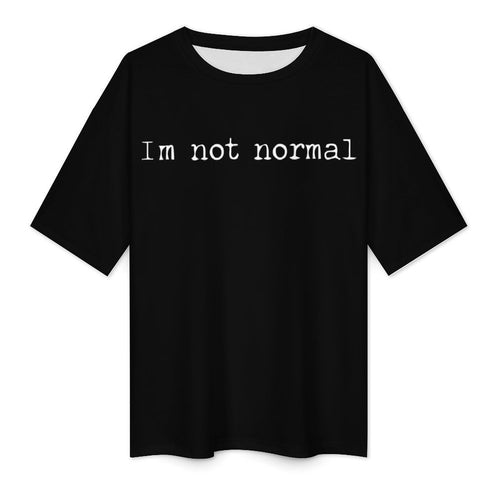 Men's Normal Typography Oversized T-shirt