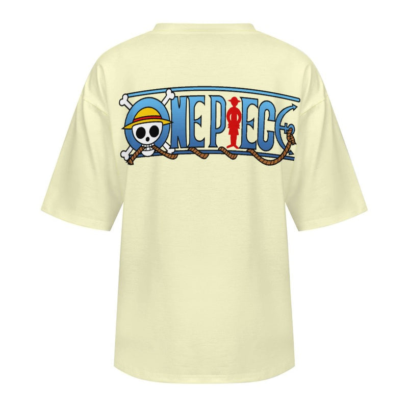 Women's Luffy One Piece Anime Oversized T-shirt