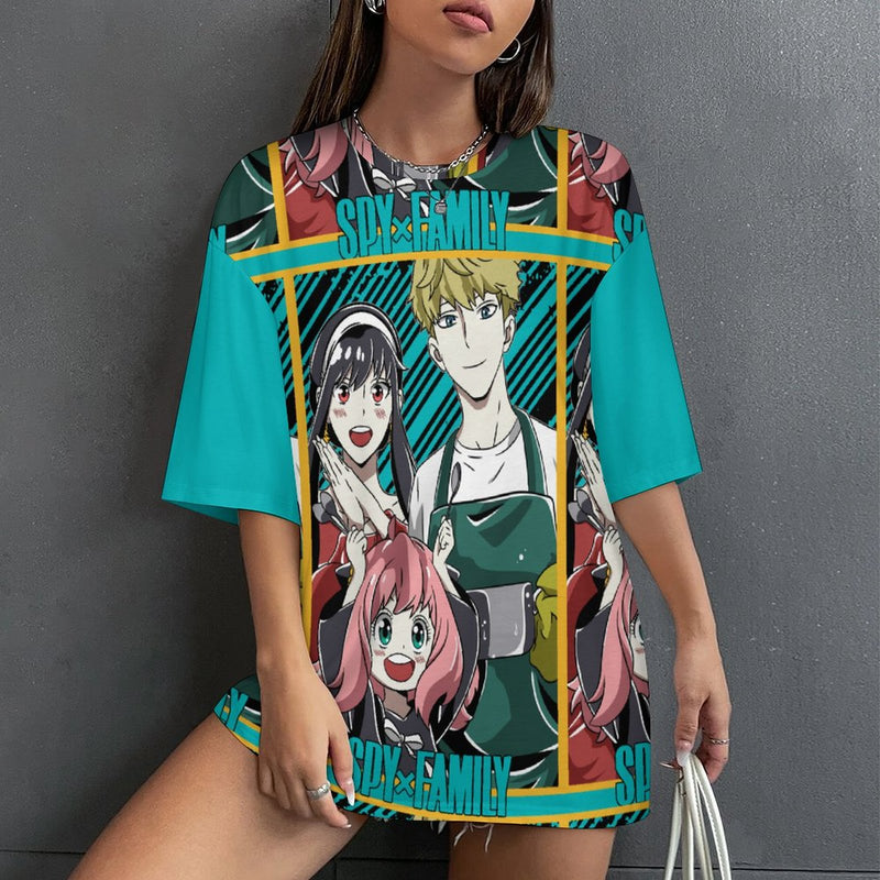 Women's Spy X Family Anime Oversized T-shirt