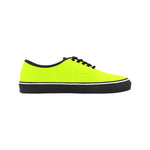 Men's Fluorescent Yellows Solid Low Top Shoes