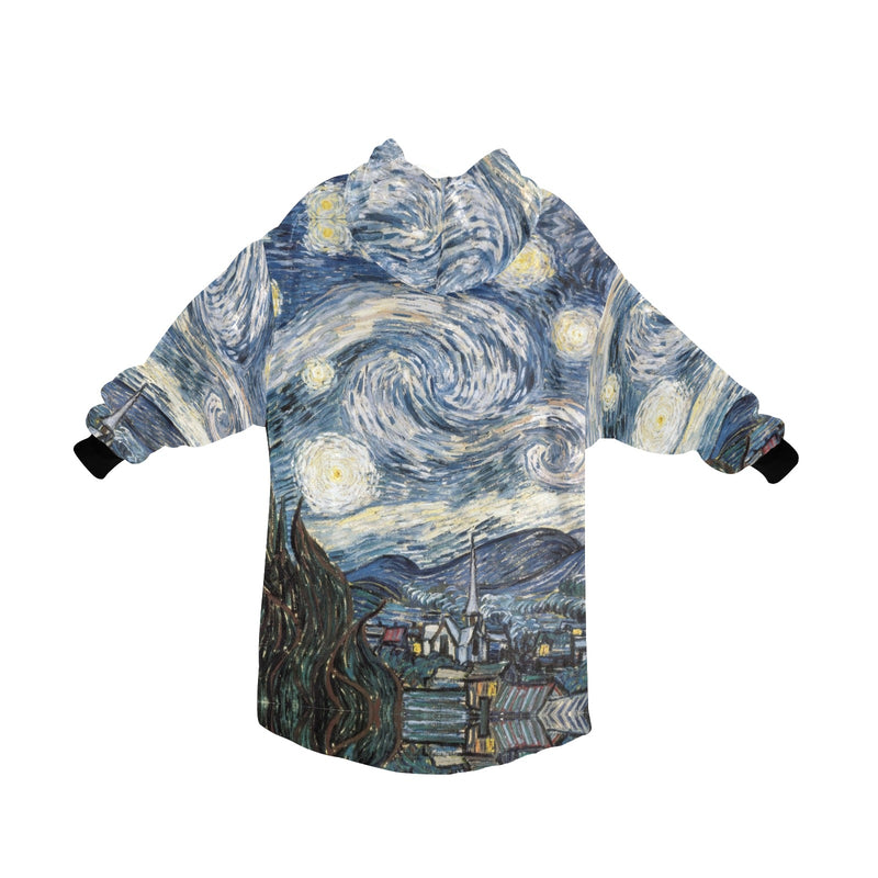 Men's Night Art Abstract Blanket Hoodie