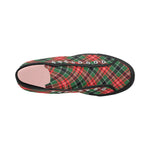 Women's Congested Tartan Blaze Abstract High Top Shoes