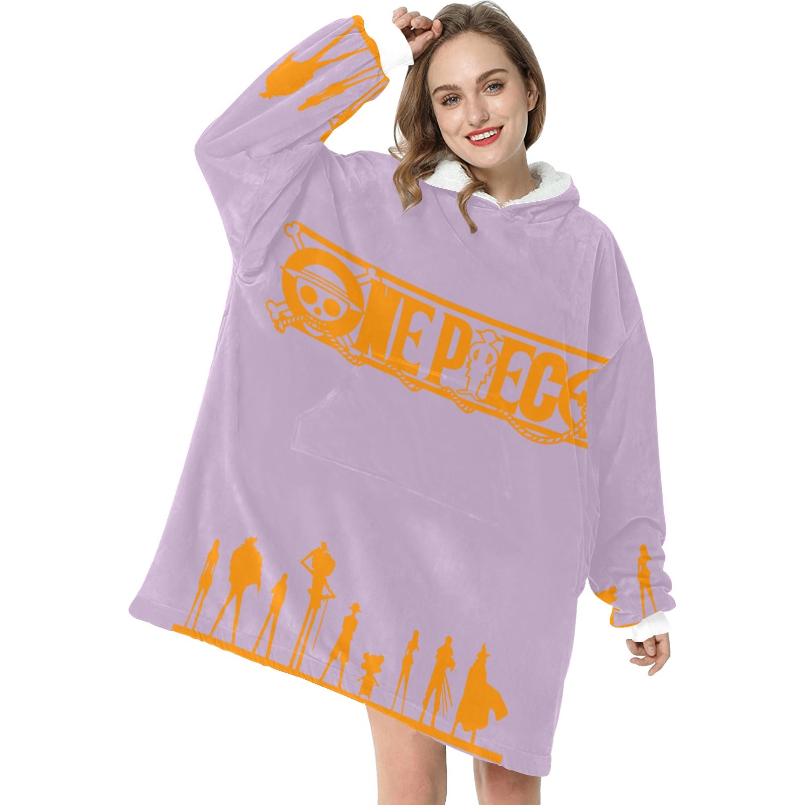 Women's One Piece Anime Blanket Hoodie