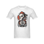 Men's Drip Skull Streetwear Classic Fit T-shirt