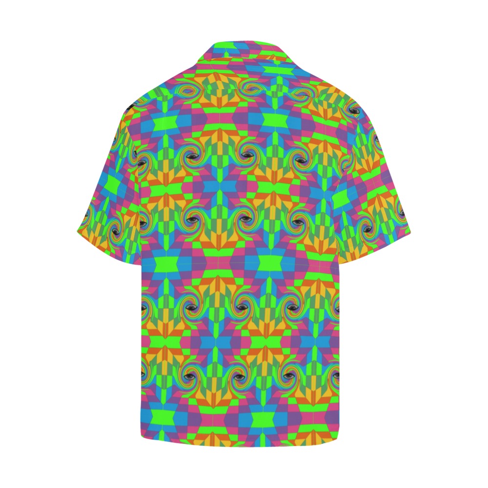 Men's Psychedelic Third Eye Trip Abstract Half Sleeve Shirt