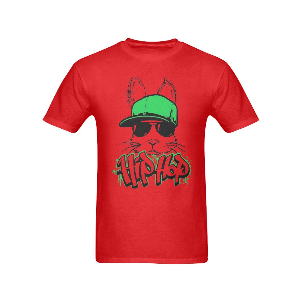 Men's Bunny Hip Hop Streetwear Classic Fit T-shirt
