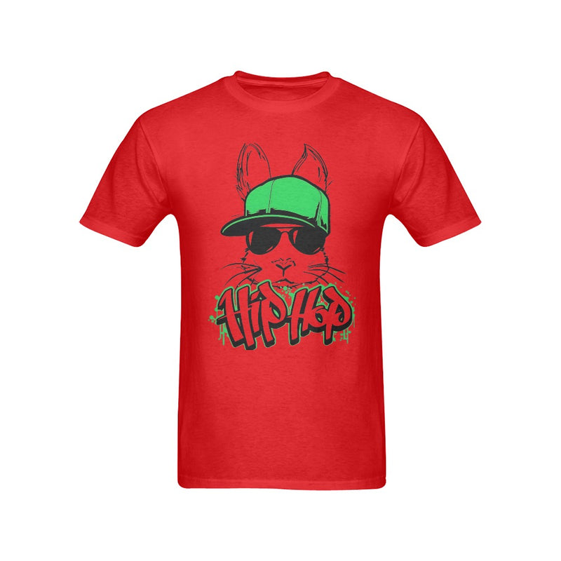 Men's Bunny Hip Hop Streetwear Classic Fit T-shirt
