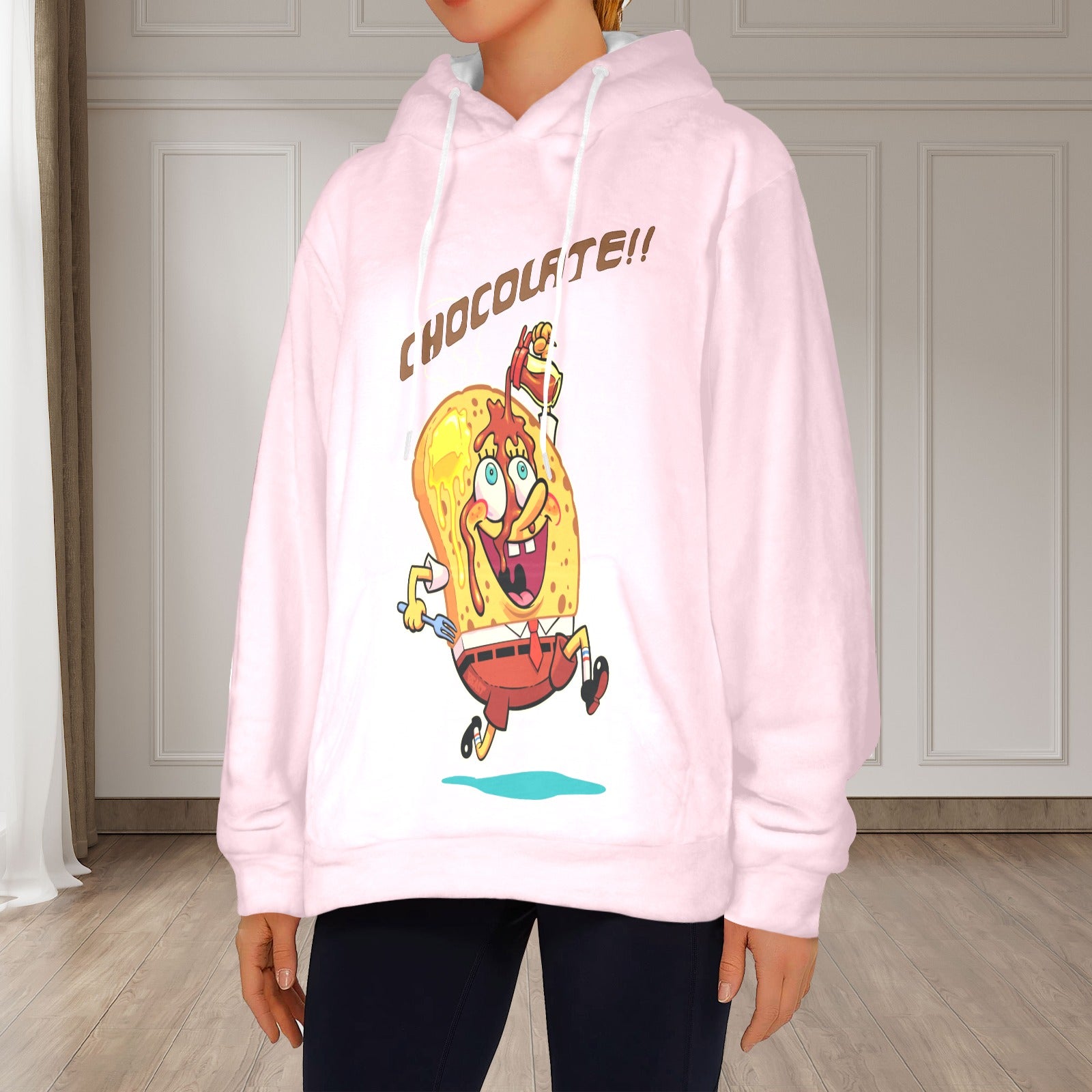 Women's Chocolate Streetwear Flannel Hoodie
