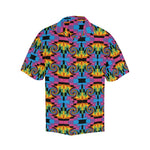 Men's Psychedelic Spiral Abstract Half Sleeve Shirt