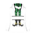 Women's Witch Legs Abstract Flannel Hoodie