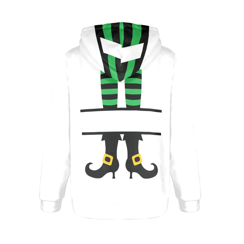 Women's Witch Legs Abstract Flannel Hoodie