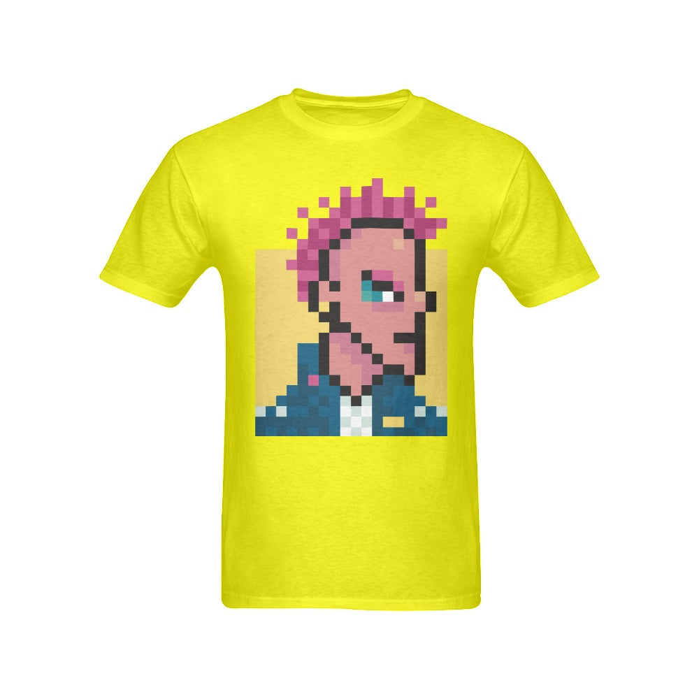 Men's Pixel Rockstar Streetwear Classic Fit T-shirt