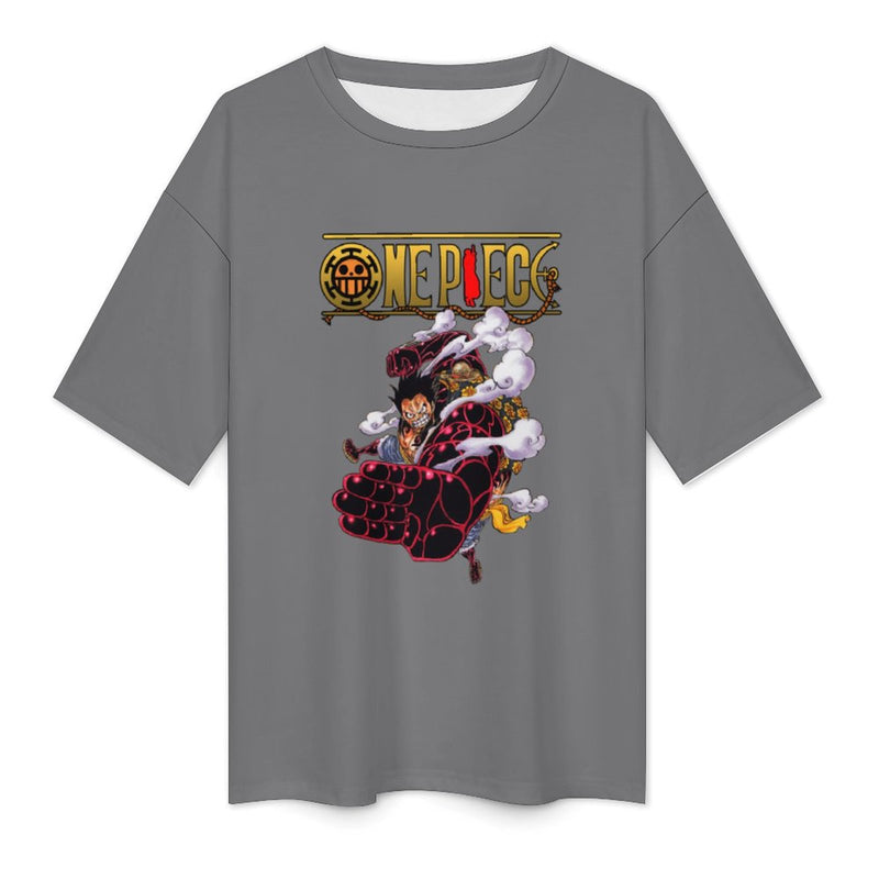 Men's One Piece Fight Anime Oversized T-shirt