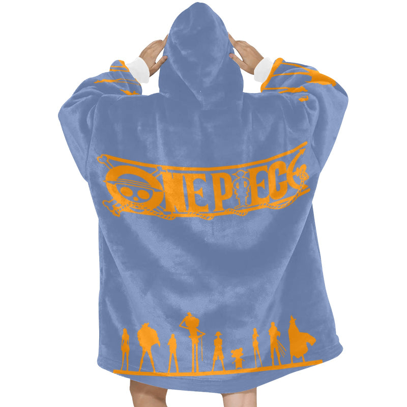 Women's One Piece Anime Blanket Hoodie