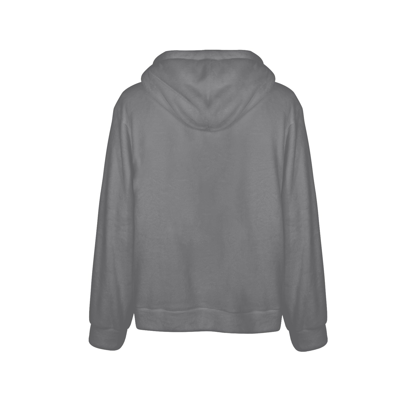 Men's Taupe Gray Solid Flannel Hoodie