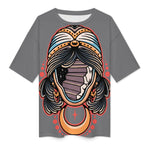 Women's Void Face Acid & Punk Oversized T-shirt