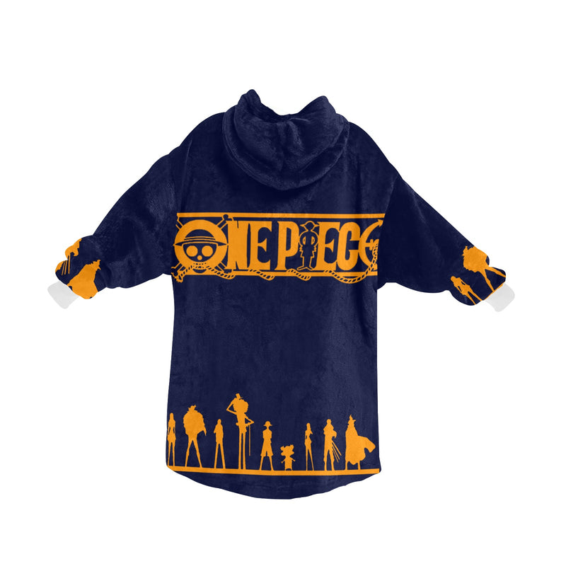 Women's One Piece Anime Blanket Hoodie