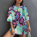 Women's Psychedelic Art Acid & Punk Oversized T-shirt