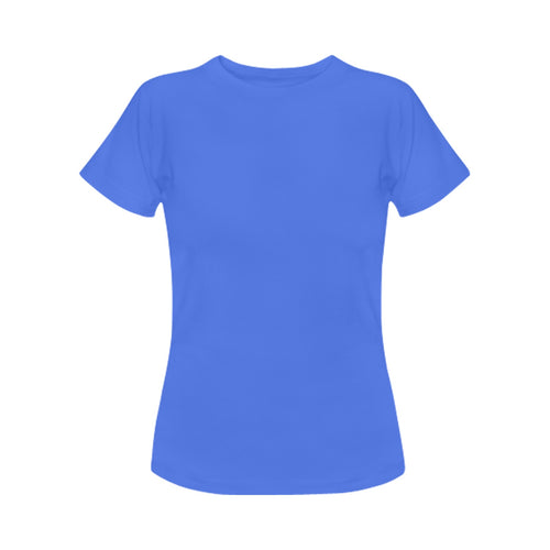 Women's Azure Solid Classic T-shirt