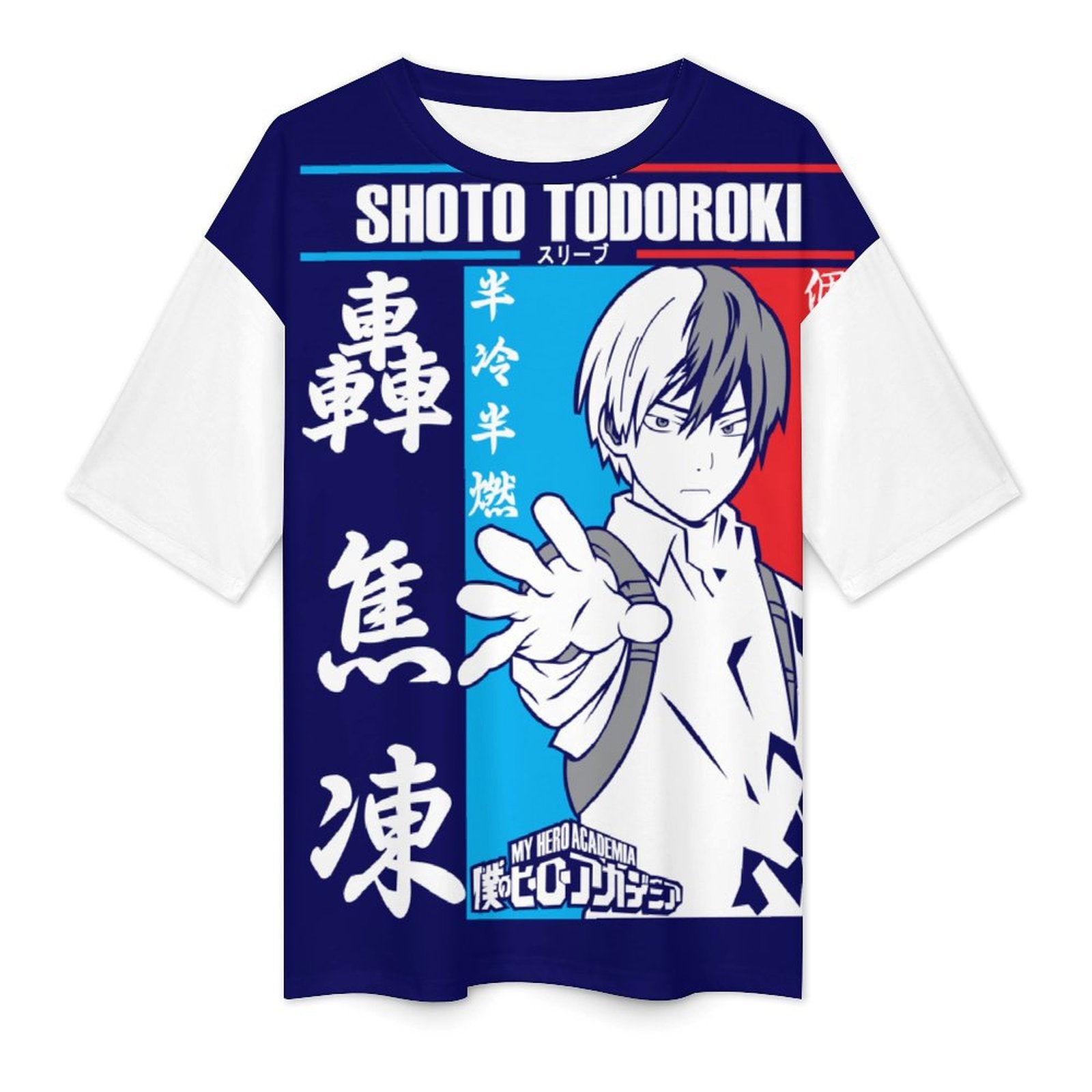 Women's Shoto My Hero Academia Anime Oversized T-shirt