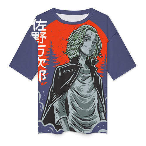 Men's Sano Manjiro Tokyo Revengers Anime Oversized T-shirt