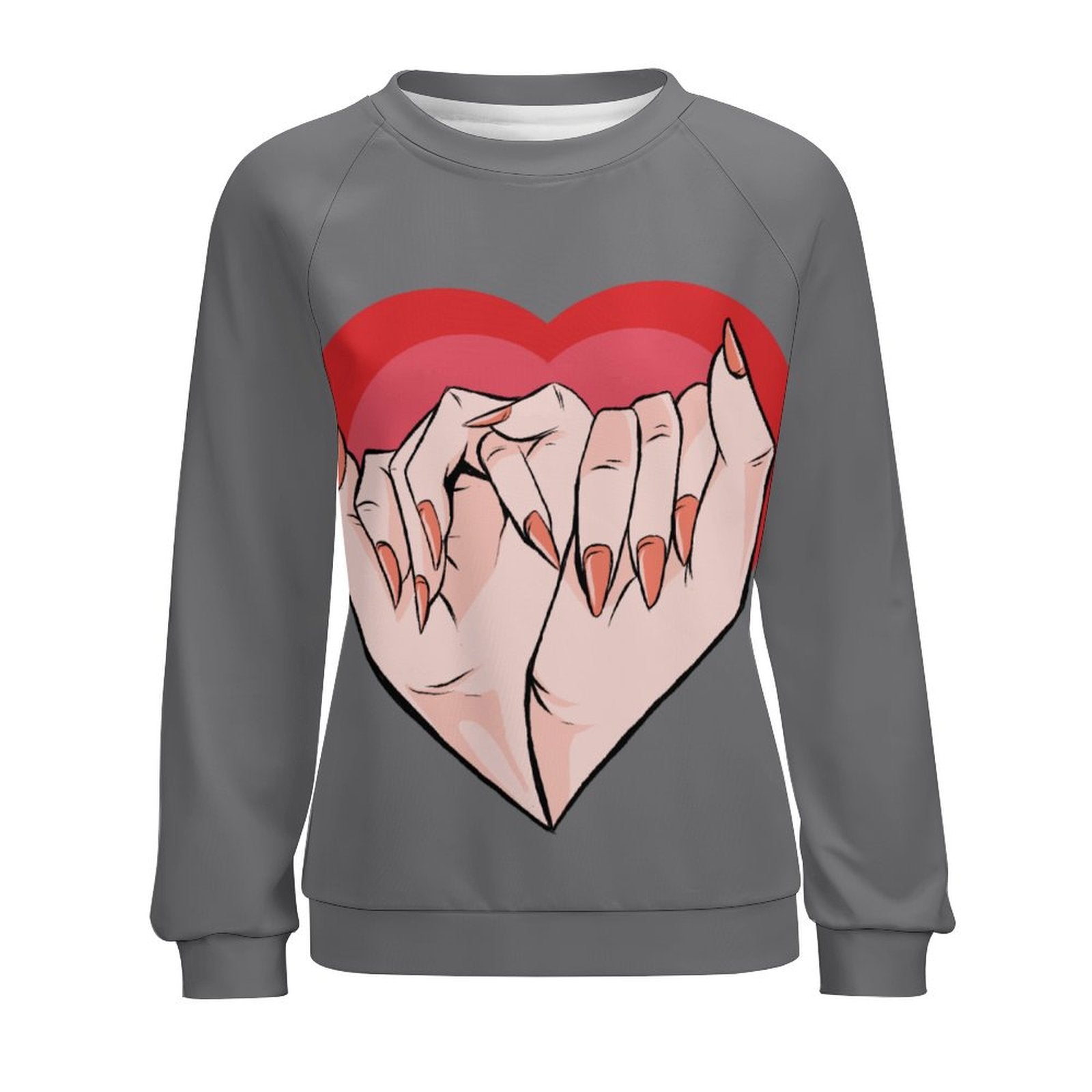 Women's Beautiful Heart Abstract Sweatshirt