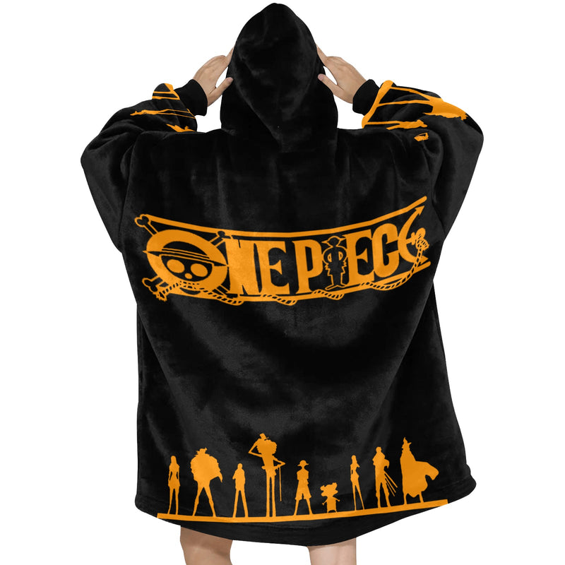 Women's One Piece Anime Blanket Hoodie