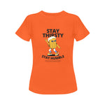 Women's Stay Thirsty Abstract Classic Fit T-shirt