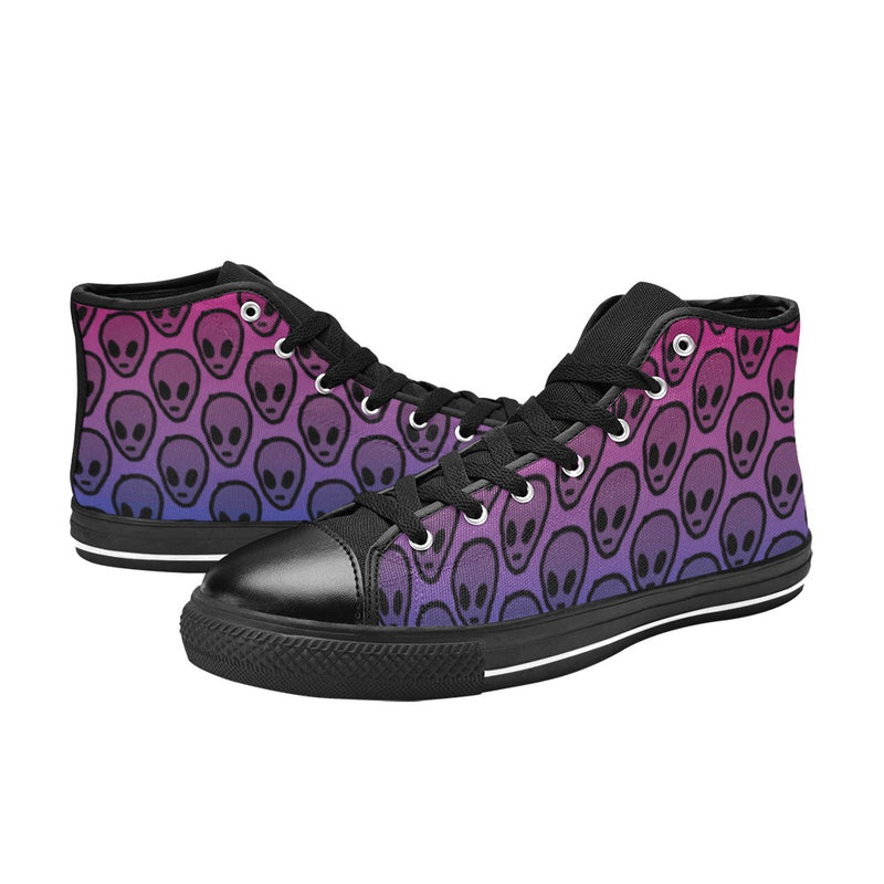 Men's Alien Aliens Abstract High Top Shoes