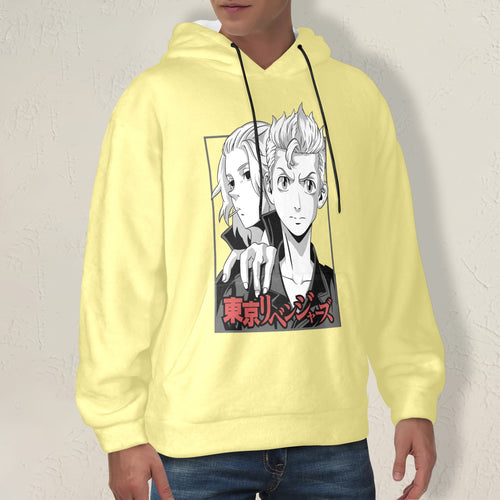 Men's Tokyo Revengers Potrait Anime Flannel Hoodie