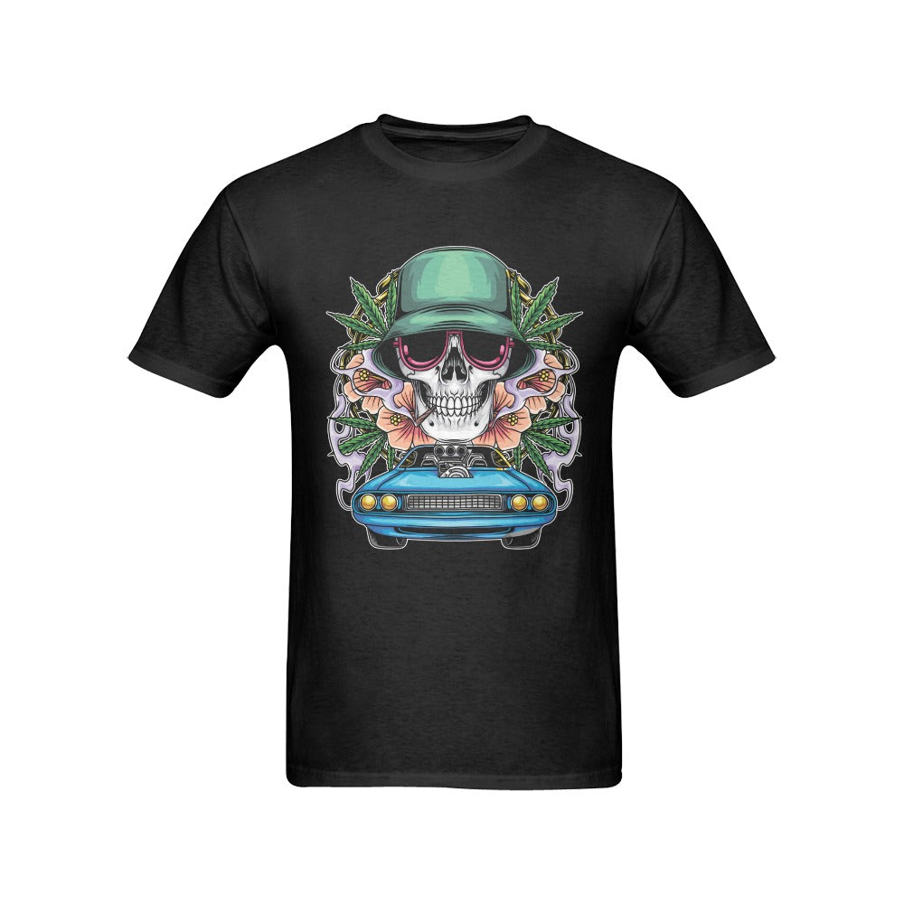 Men's Skull Rider Streetwear Classic Fit T-shirt