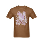 Men's Spray Skull Bunny Streetwear Classic Fit T-shirt