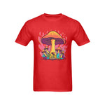 Men's Flaming Mushroom Streetwear Classic Fit T-shirt
