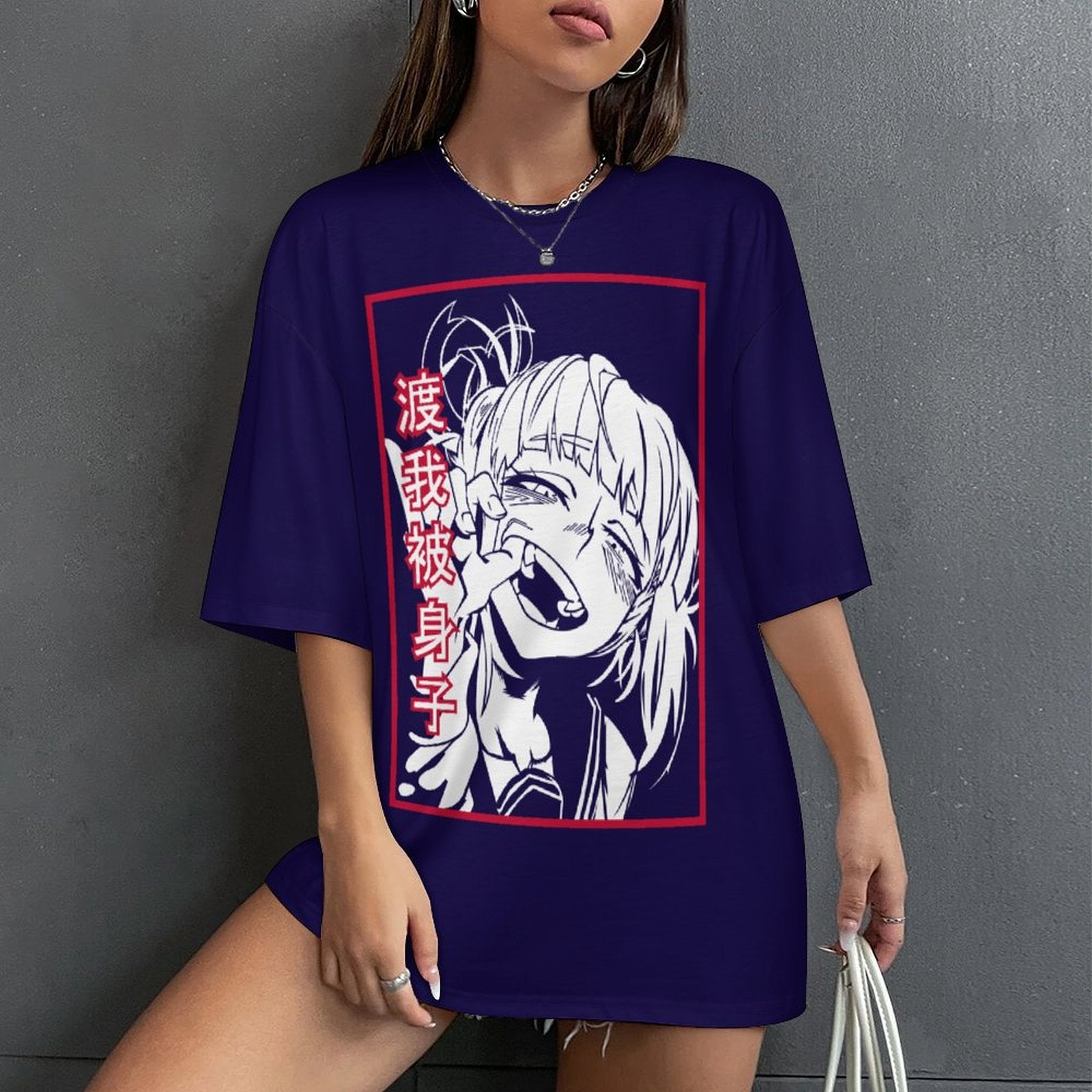 Women's Rebecca Cyberpunk Edgerunners Anime Oversized T-shirt