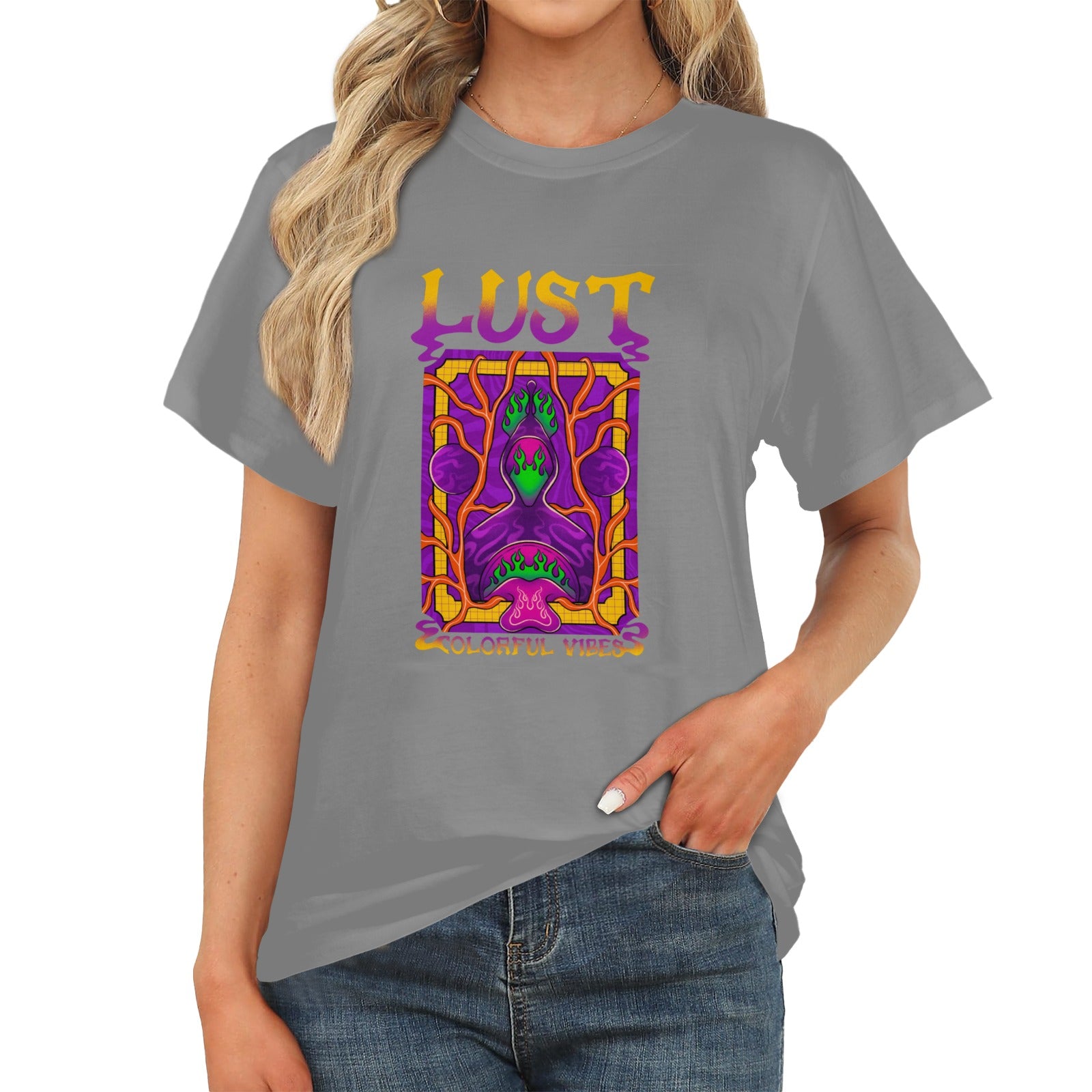 Women's Lust Acid & Punk Classic Fit T-shirt