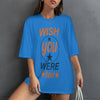 Design Drop-Shoulder Mid-Sleeve T-Shirt - New