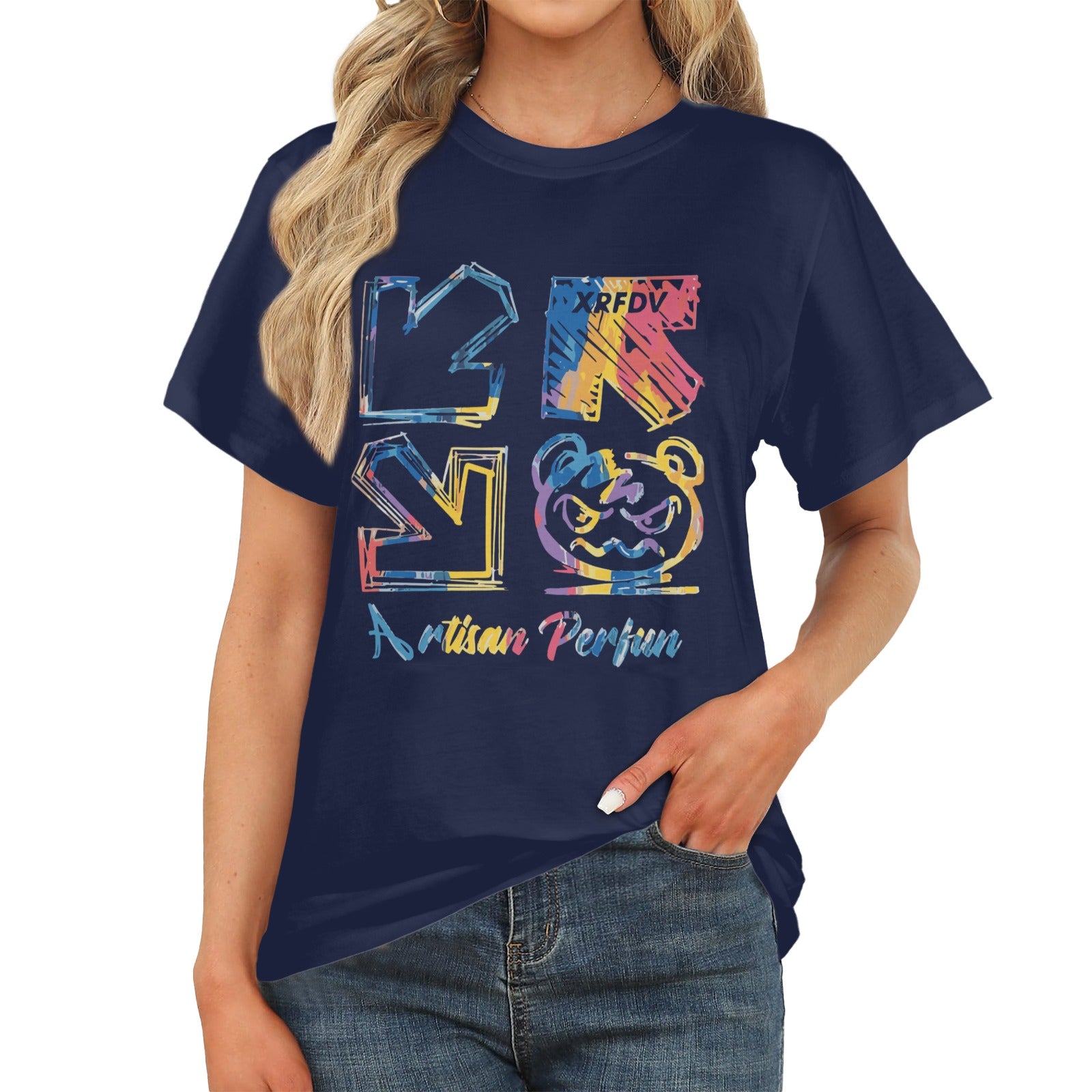 Women's Multi Direction Streetwear Classic Fit T-shirt