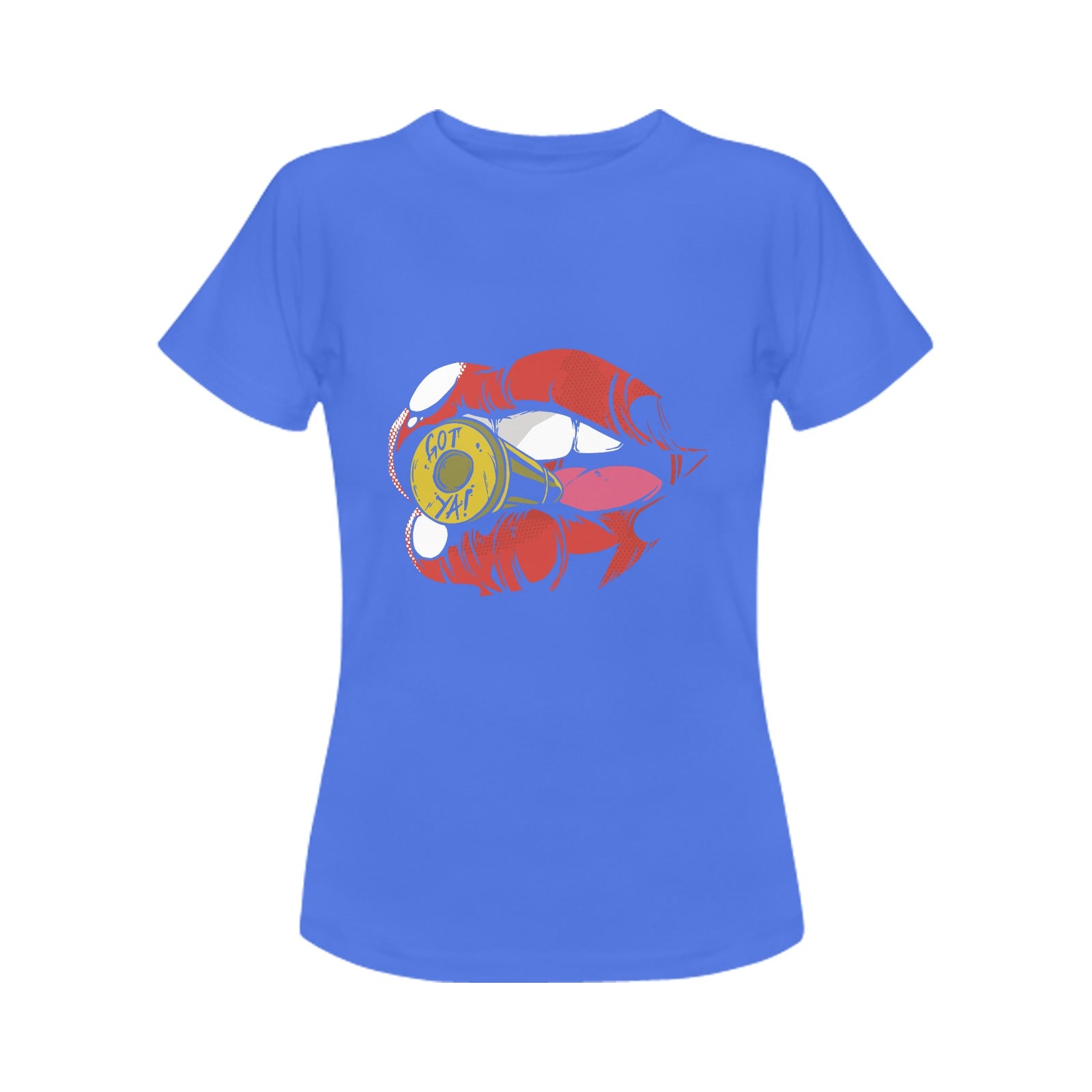 Women's Bullet Lips Streetwear Classic Fit T-shirt