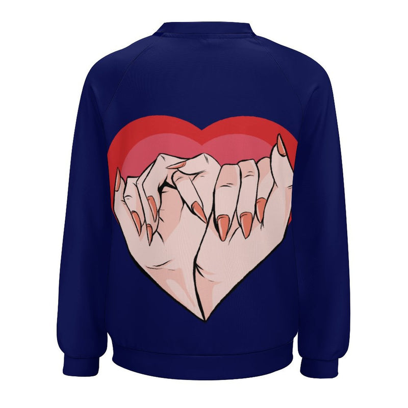 Women's Beautiful Heart Abstract Sweatshirt