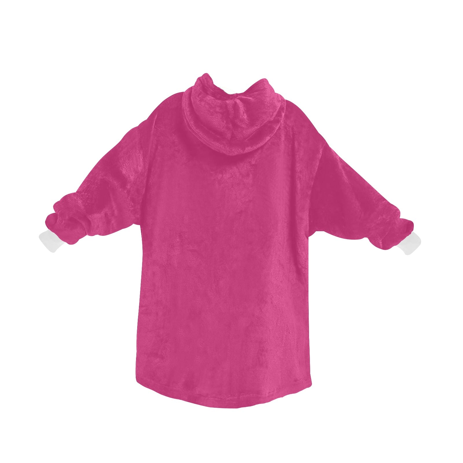 Men's Raspberry Rose Solid Blanket Hoodie