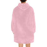 Men's Pale Chestnut Pink Solid Blanket Hoodie