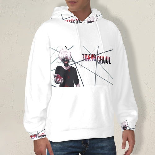 Men's Tokyo Ghoul Art Anime Flannel Hoodie
