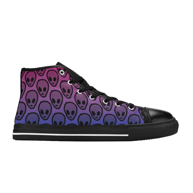 Men's Alien Aliens Abstract High Top Shoes