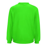 Women's Electric Green Solid Sweatshirt