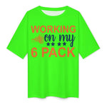 Women's 6 Pack Typography Oversized T-shirt