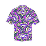 Men's Cosmic Swirl Abstract Half Sleeve Shirt