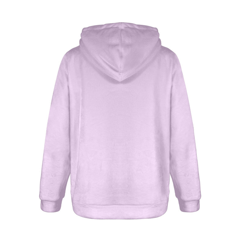 Ananya light lavender Women's Flannel Hoodie (Model H63)