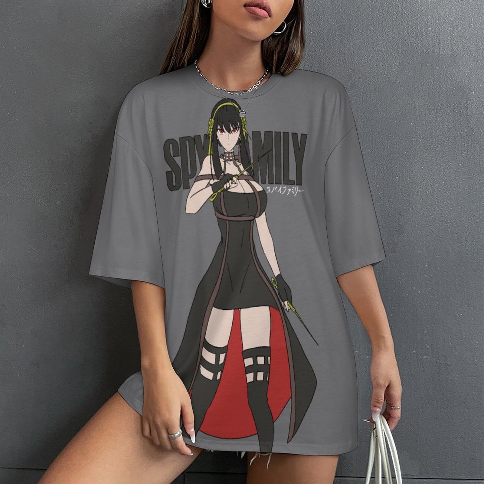 Women's Yor Forger Spy X Family Anime Oversized T-shirt