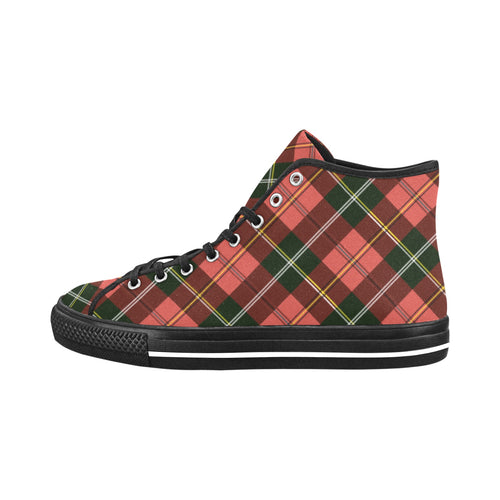 Women's Tartan Blaze Abstract High Top Shoes
